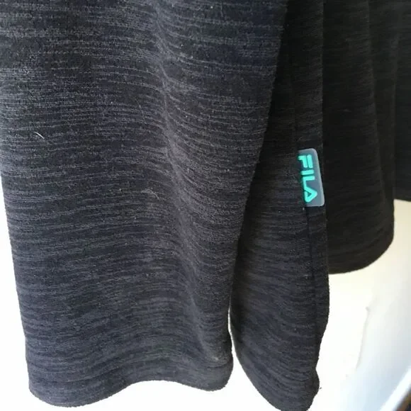 — Fila — Teal + Grey Soft Zip-Up Sweater Jacket - Picture 4 of 5